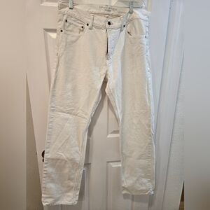 Banana Republic Men's Off-White Straight Jeans